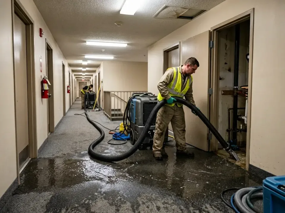 multi-unit-apartment-hallway-f-005 — frequently asked questions, Emergency Burst Pipe Water Extraction & Removal in Great Ne…